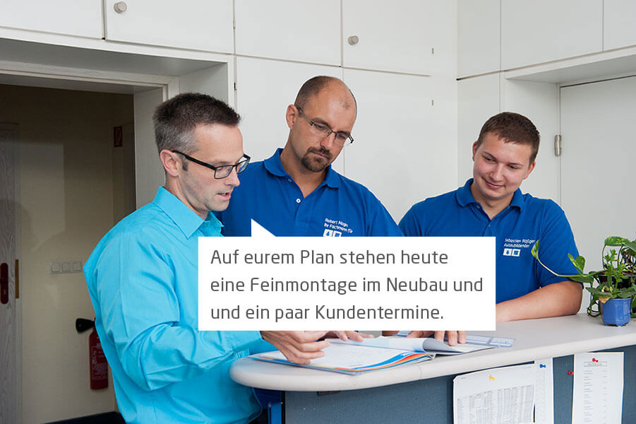 Gespräch zwischen Mitarbeitern